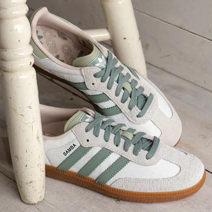 ADIDAS SAMBA OG | WHITE GREY GREEN