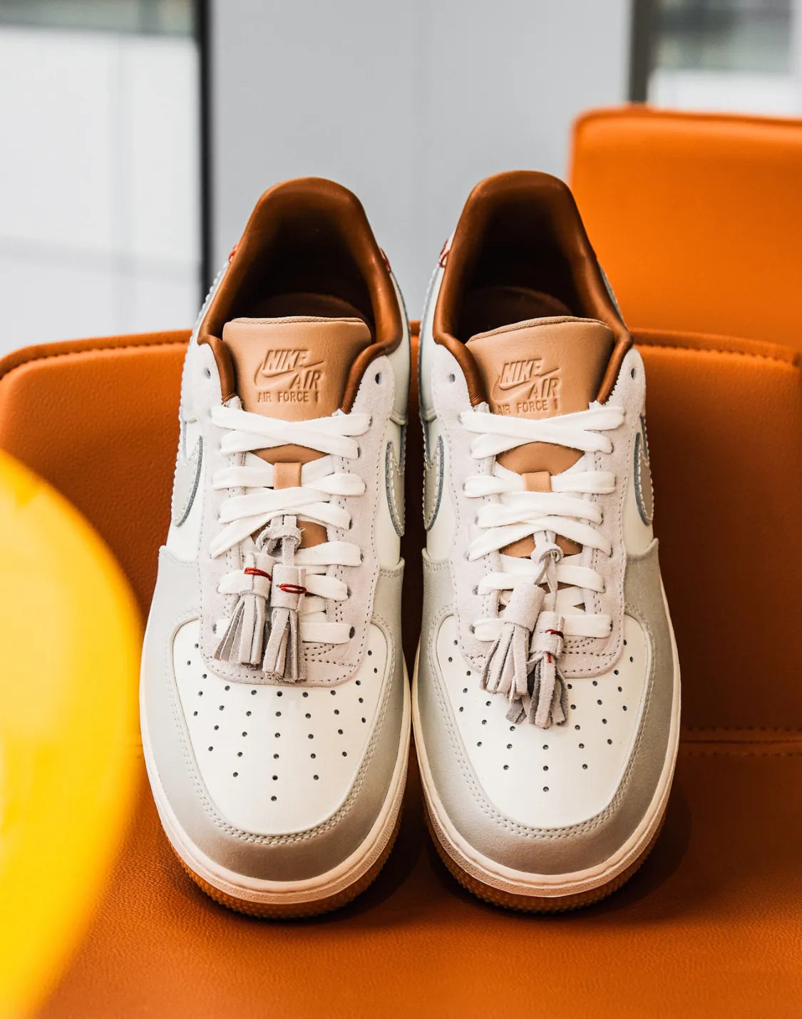 NIKE AIR FORCE 1 | GREY CARAMEL ( 流蘇設計 )