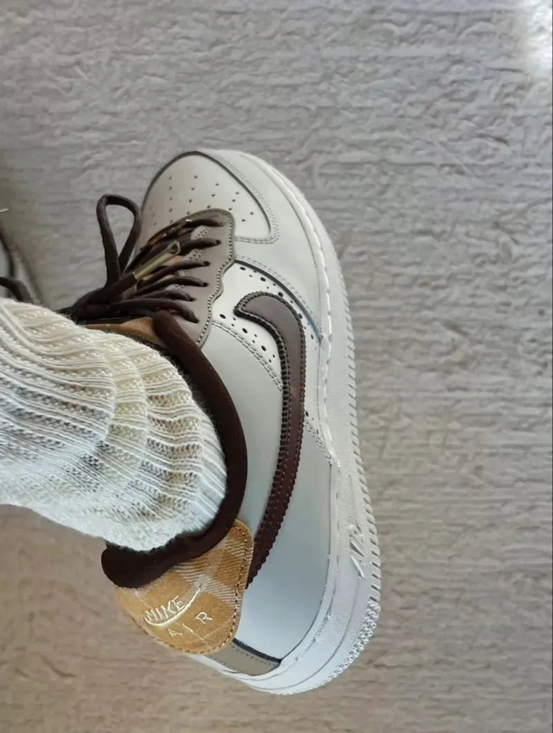 NIKE AIR FORCE 1 GS | CHOCO GREY ( 美拉德風 )