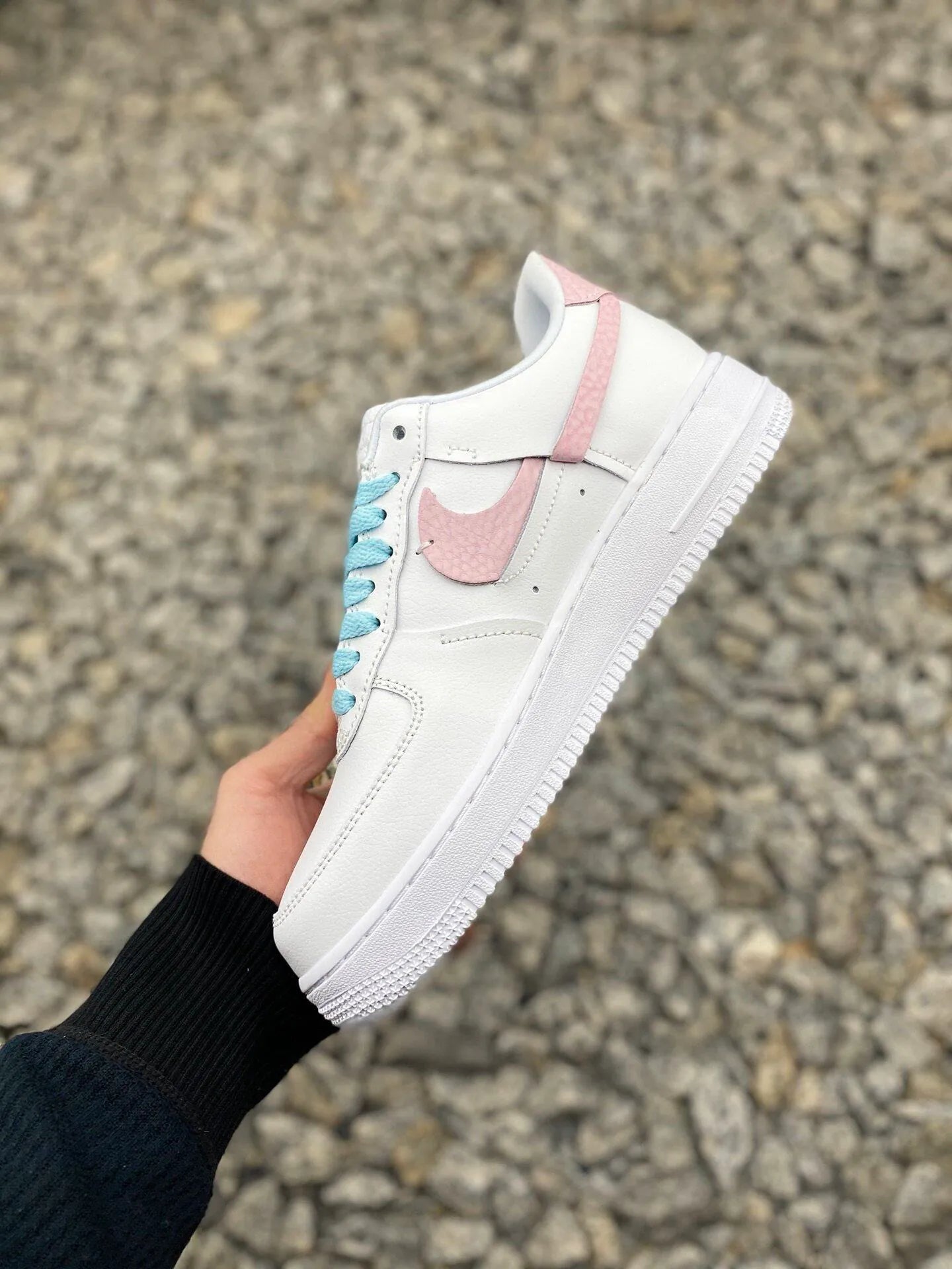 NIKE AIR FORCE 1 SE | PALE BLUE PINK ( 鴛鴦粉色 )