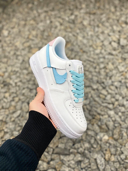 NIKE AIR FORCE 1 SE | PALE BLUE PINK ( 鴛鴦粉色 )