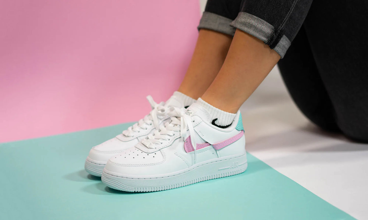 NIKE AIR FORCE 1 SE | PALE BLUE PINK ( 鴛鴦粉色 )