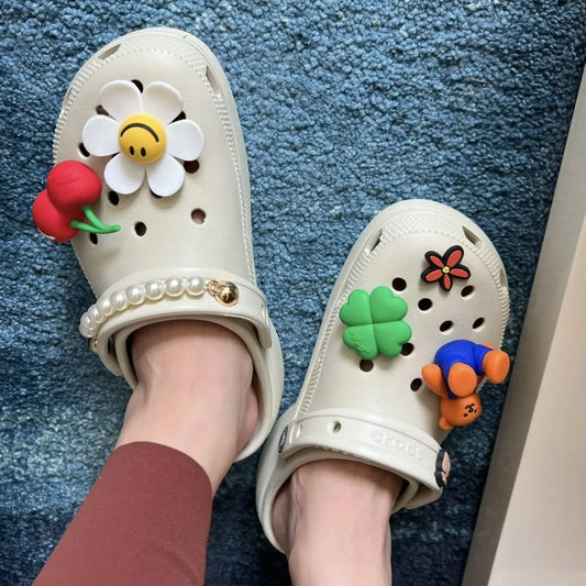 CROCS CLASSIC PLATFORM CLOG | BONE ( 雲朵 )