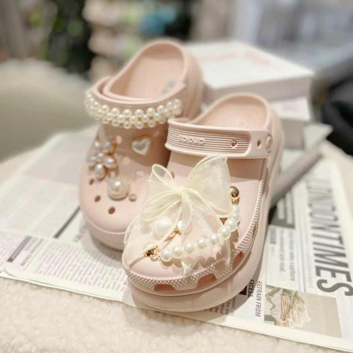 CROCS CRUSH CLOG | PALE PINK ( 泡芙 )