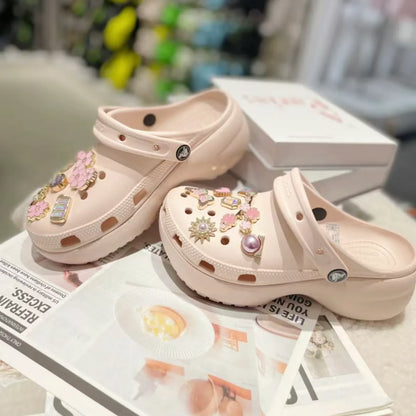 CROCS CLASSIC PLATFORM CLOG | PALE PINK ( 雲朵 )