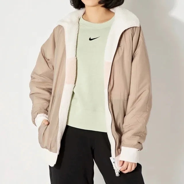 NIKE BIG SWOOSH REVERSIBLE JACKET ( 雙面搖粒外套 ) | PINK