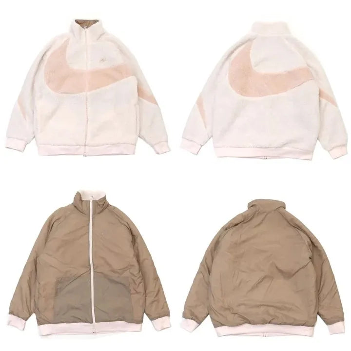 NIKE BIG SWOOSH REVERSIBLE JACKET ( 雙面搖粒外套 ) | PINK