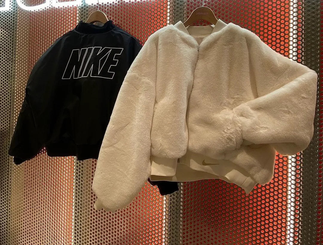 NIKE SWOOSH LOGO FUR REVERSIBLE JACKET ( 雙面毛毛外套 ) | 3 COLORS