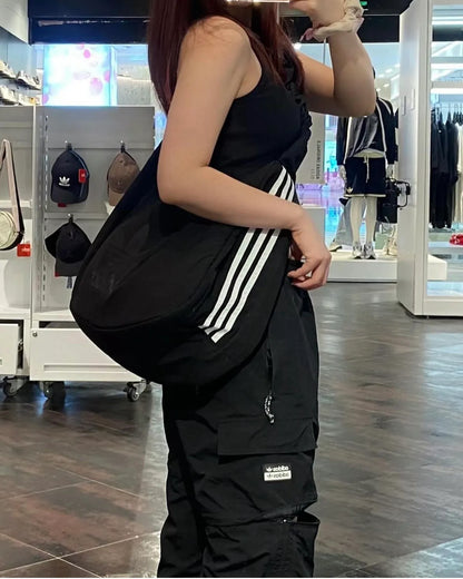 ADIDAS 3WAY SHOULDER BAG ( 皺褶雲朵 ) | BLACK