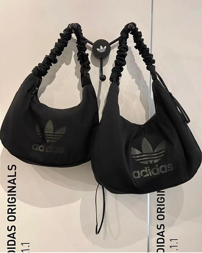 ADIDAS 3WAY SHOULDER BAG ( 皺褶雲朵 ) | BLACK