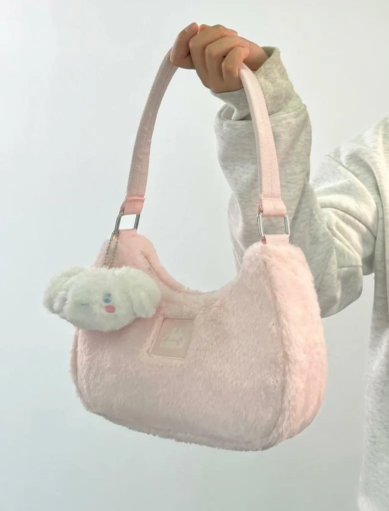 KAPPA SHOULDER BAG | PINK ( 毛毛款式 )