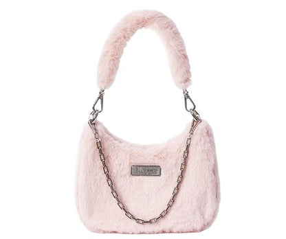 KAPPA FUR SHOULDER BAG | PINK ( 滑面毛毛 )