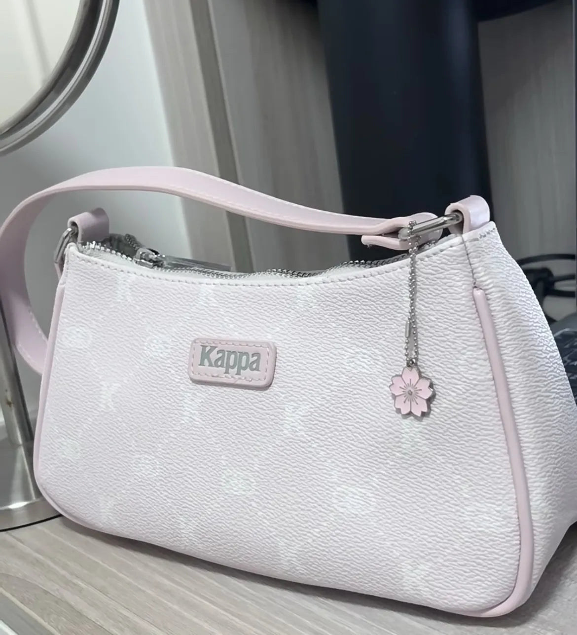 KAPPA MONOGRAM SHOULDER BAG | PINK