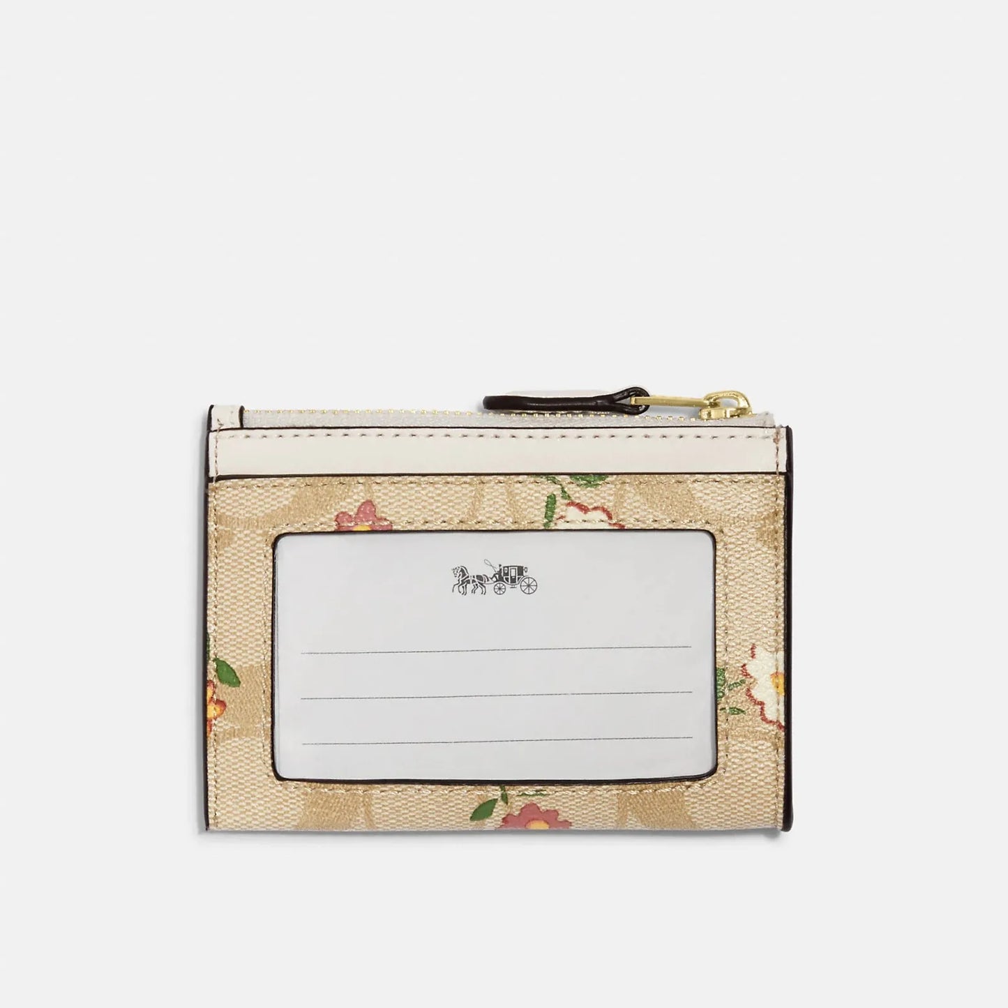 COACH FLOWER LOGO MINI CARD HOLDER