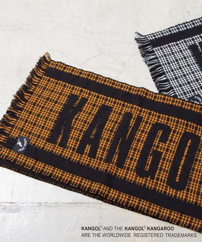 KANGOL BIG LOGO SCARF | BROWN