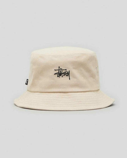 STUSSY CORD BUCKET HAT