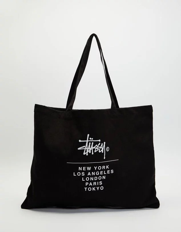 STUSSY BIG LOGO TOTEBAG | BLACK