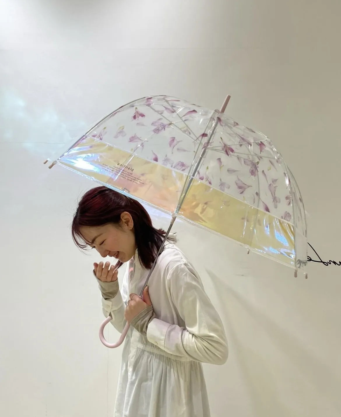 PLANTICA x WPC SHINY FLOWER UMBRELLA | PINK ( 極光雨傘 )