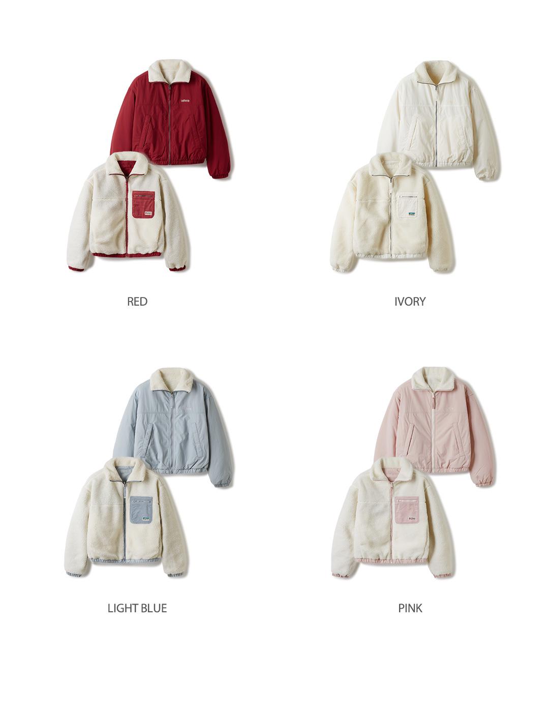 WHO.A.U REVERSIBLE JACKET ( 雙面搖粒外套 ) | 4 COLORS