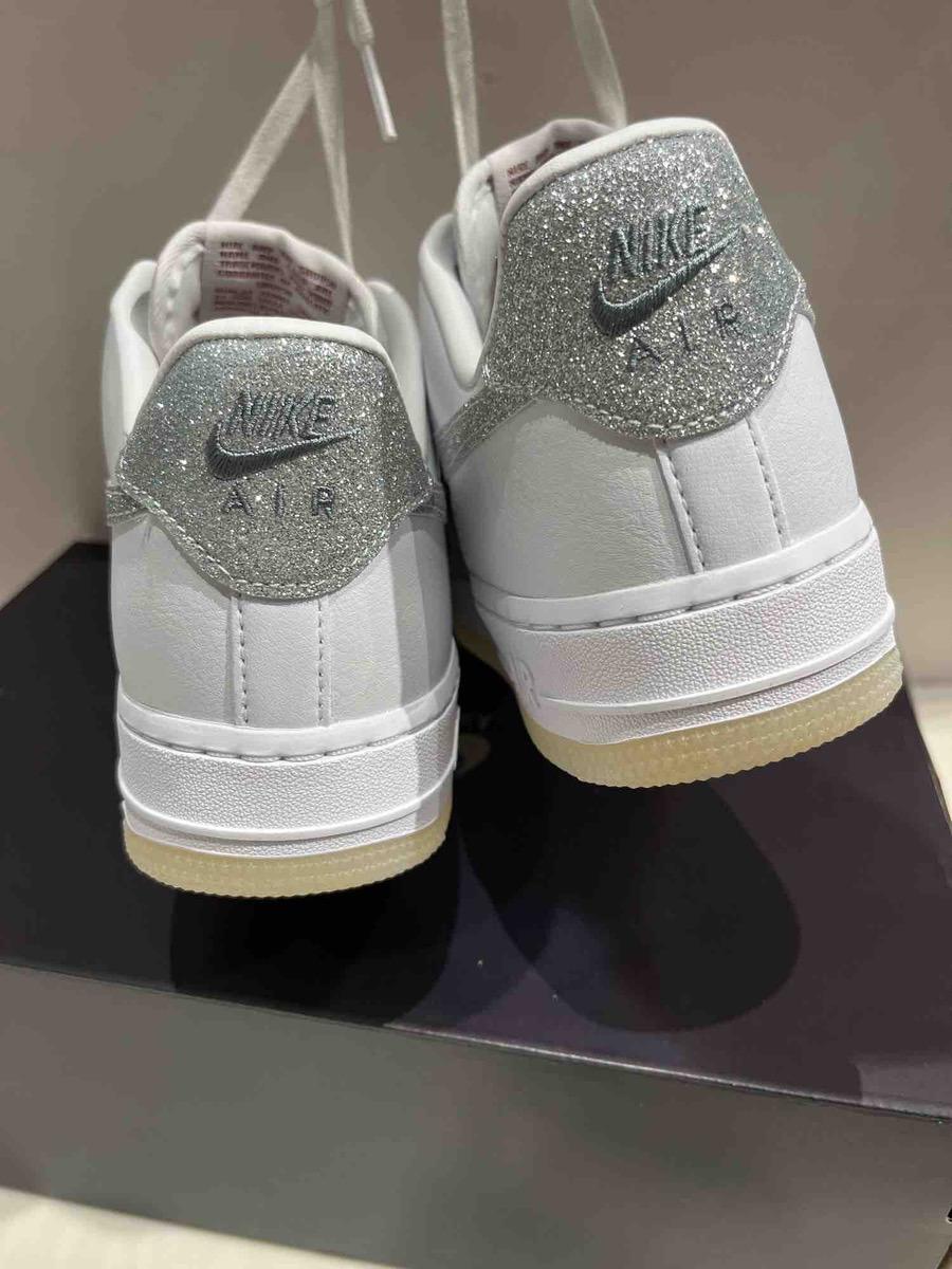 NIKE AIR FORCE 1 | SILVER ( 磨紗閃粉 )