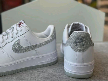 NIKE AIR FORCE 1 | SILVER ( 磨紗閃粉 )