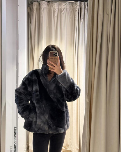 NIKE NSW BIG SWOOSH FUR JACKET ( 滑面毛毛外套 )