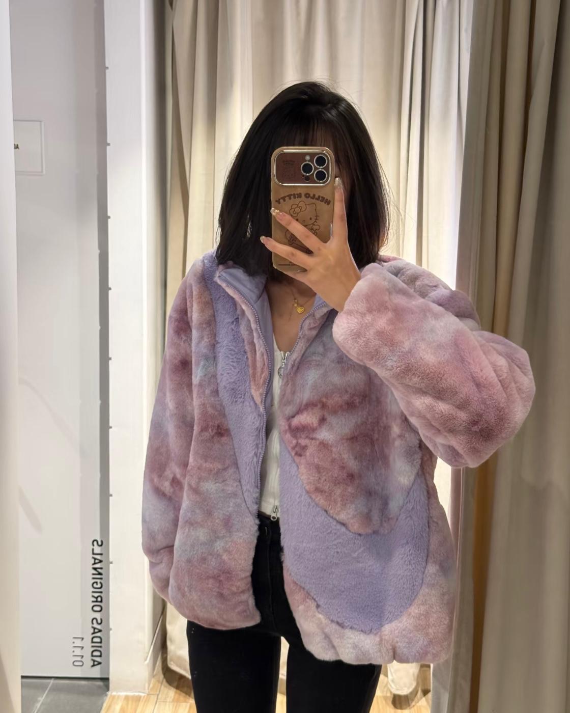 NIKE NSW BIG SWOOSH FUR JACKET ( 滑面毛毛外套 )