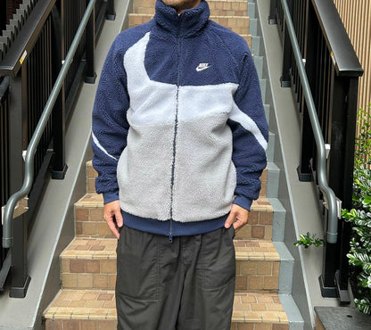 NIKE BIG SWOOSH REVERSIBLE JACKET ( 雙面搖粒外套 ) | 2 COLORS