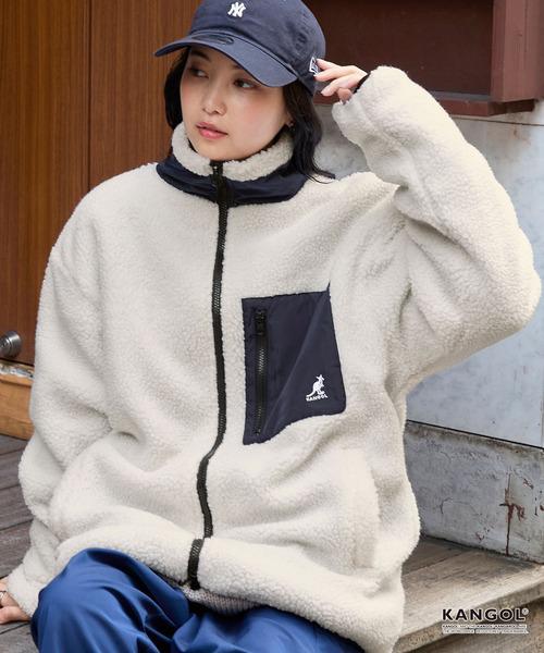 KANGOL OVERSIDE FLEECE JACKET ( 搖粒外套 ) | 5 COLORS