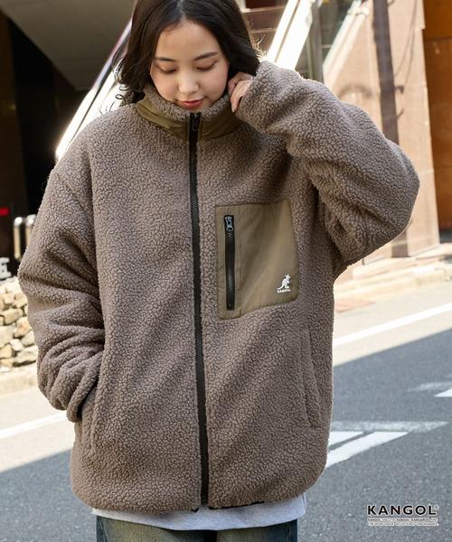 KANGOL OVERSIDE FLEECE JACKET ( 搖粒外套 ) | 5 COLORS