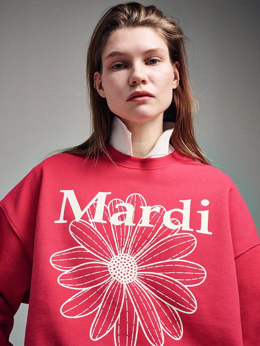 MARDI MERCREDI SWEATSHIRT | RED IVORY