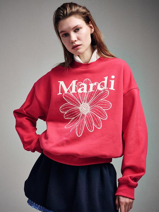 MARDI MERCREDI SWEATSHIRT | RED IVORY