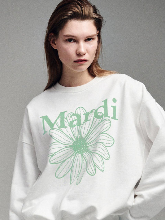 MARDI MERCREDI SWEATSHIRT | WHITE MINT